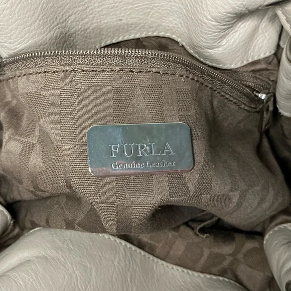 Furla Taupe Leather Handbag - Picture 12 of 15
